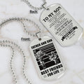 TM4 - To My Son- Dog Tag Two Side- Dragon Ball - Viking