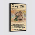 ( QH424) TO MY WIFE-I HAD YOU AND YOU HAD ME - CANVAS POSTER